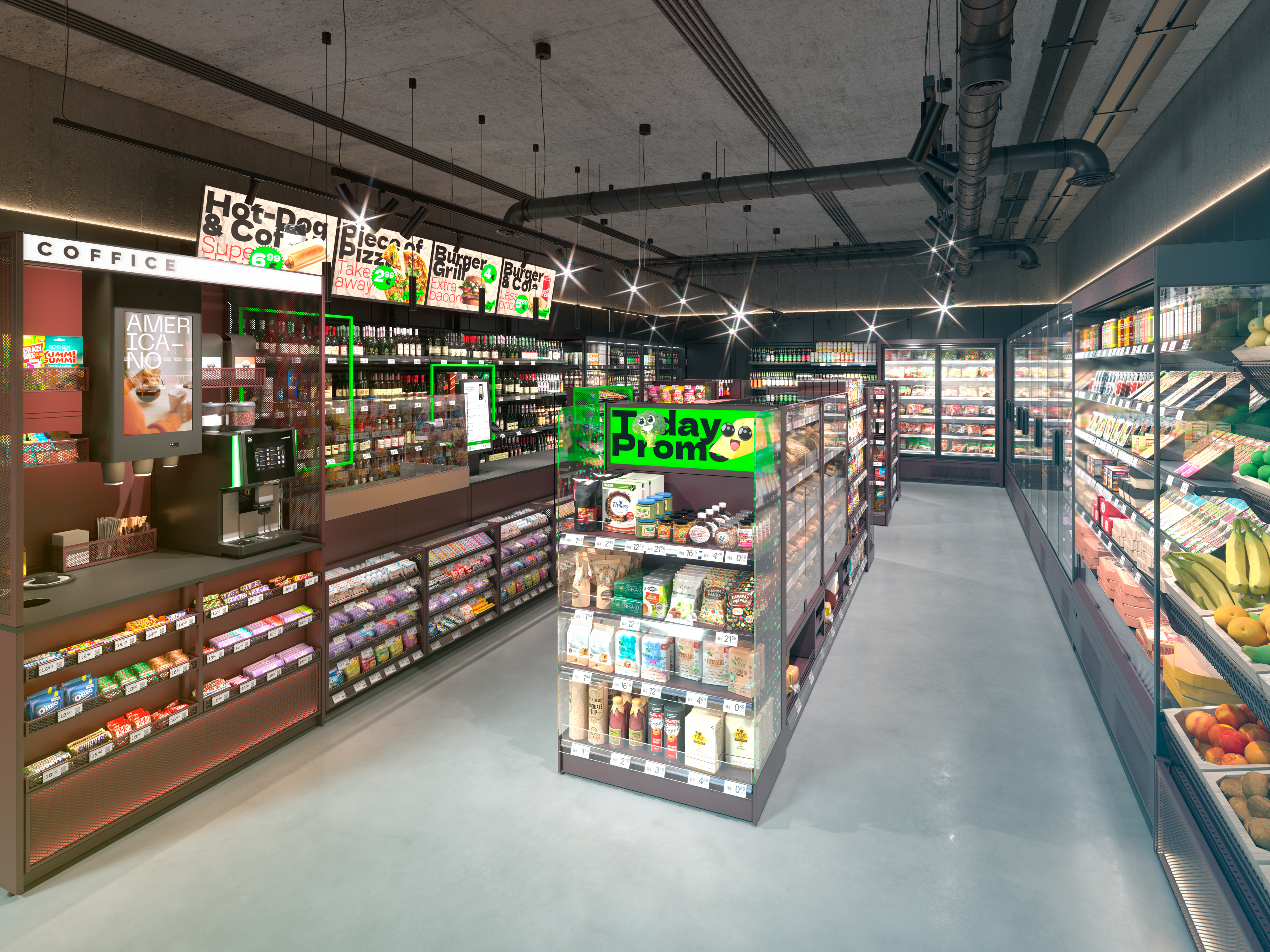 Rafturi metalice, vitrine frigorifice și mobilier comercial pentru magazine